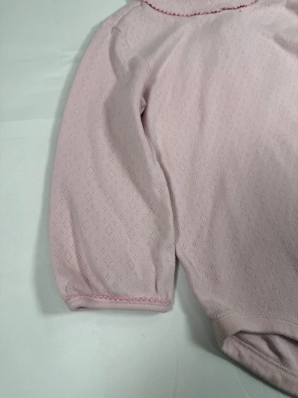 VINTAGE GYMBOREE 2006 Baby Girls Pointelle Turtleneck Bodysuit 18–24M Cotton